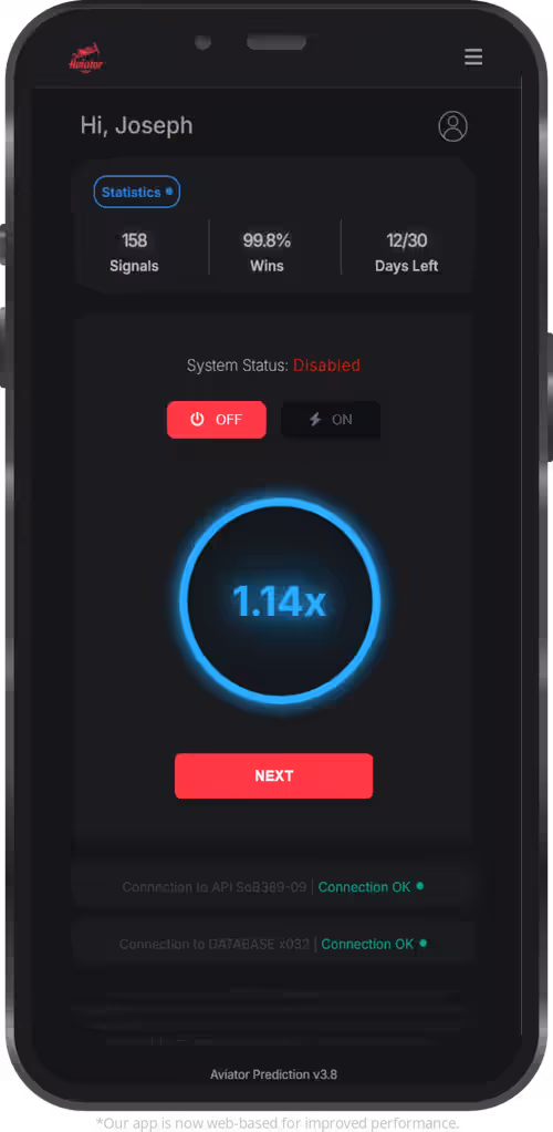 User monitoring Aviator Predictor algorithm on a computer screen.
